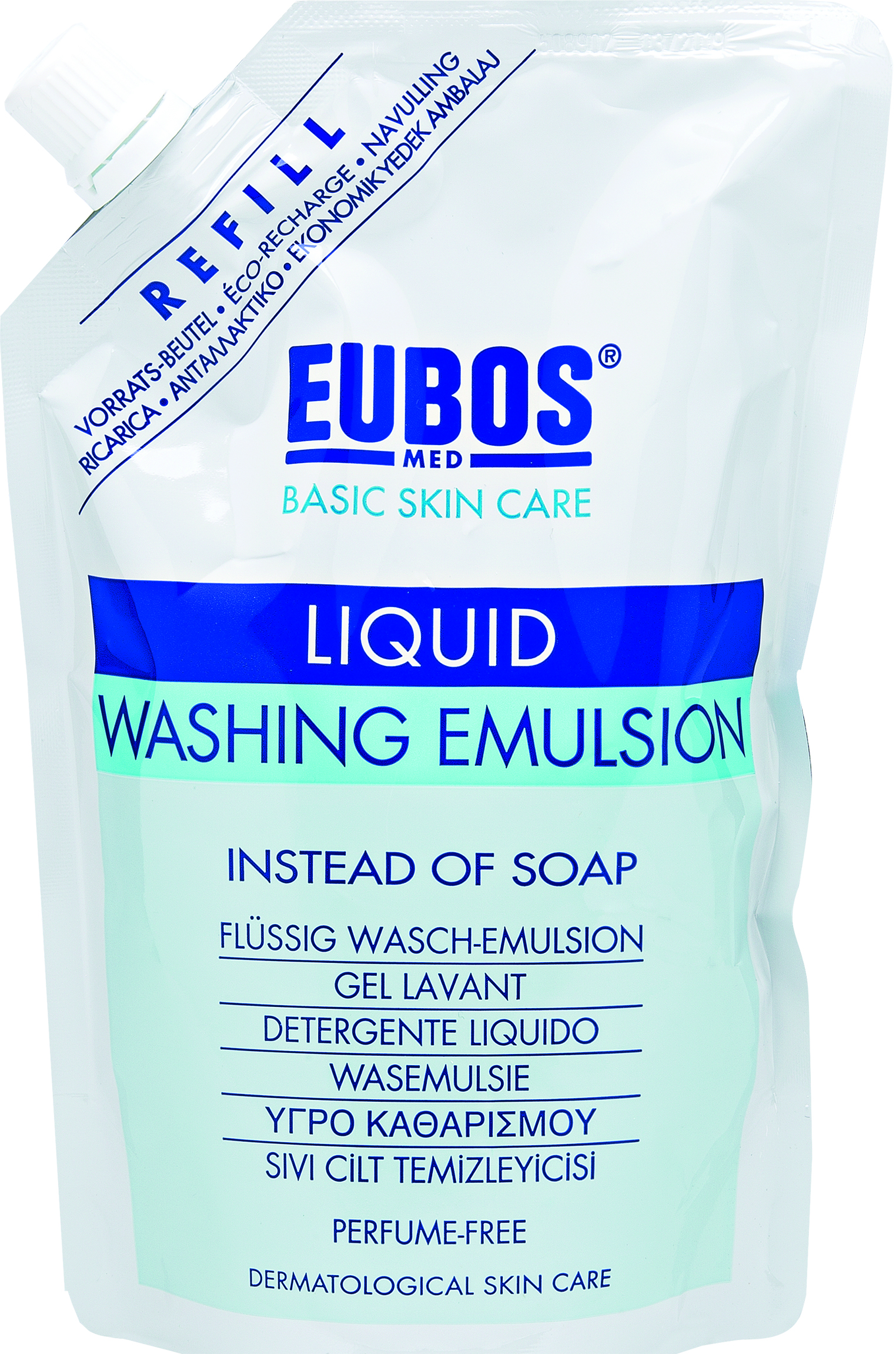 EUBOS Basispflege Flüssig blau 400 ml Parfüm-frei
