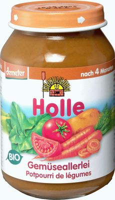 HOLLE Bio Gemüse-Gläschen Gemüseallerlei 190 g