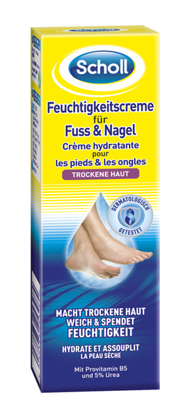 SCHOLL Feuchtigkeitscreme für Fuss & Nagel 75 ml