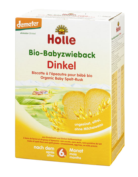 HOLLE Baby Dinkel-Zwieback Bio 200 g