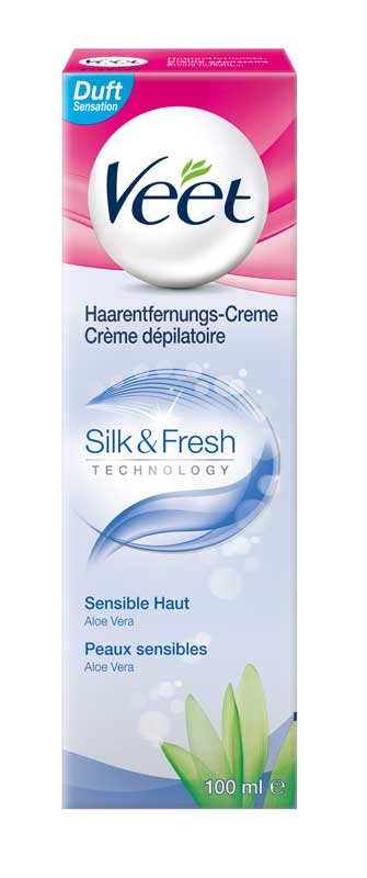 VEET Haarentfernungs-Creme Silk & Fresh Sensible Haut 100 ml